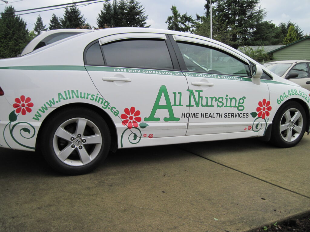 Caregiver helping a senior client into a vehicle for a transportation service